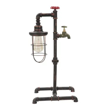 LAMPA STOŁOWA MANHATTAN/CAGE 27x27x56 cm
